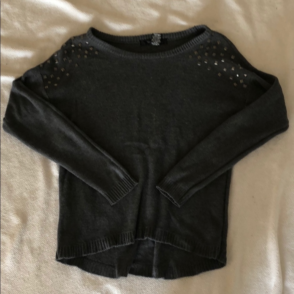 Brown Studded Sweater